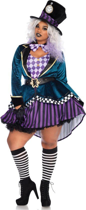 Leg Avenue Mad Hatter Kostuum Plus Size Vrouw XL / XXL