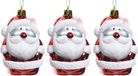 Decoris Kaemingk B.V. 12x Kersthangers figuurtjes kerstman rood 8 cm