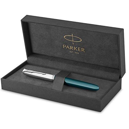 Parker 51 Vulpen | Blauwblauw vat | Fijne penpunt | Geschenkdoos