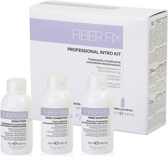 Fanola Fiber Fix Professional Intro Kit Restoring Treatment Coloring-Bleaching