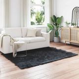 vidaXL - Imitatie schapenvacht tapijt TAFALLA Zwart 120 x 170 cm