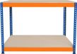 OEM Wan GmbH Werkbank 120x60cm met 2 Legborden en Hoge Draagcapaciteit - Verstelbare Indeling en Schroefloze Montage