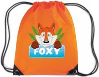 Bellatio Decorations Foxy de Vos rugzak / gymtas - oranje - 11 liter