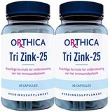 Orthica Tri Zink 25 - 2 x 60 capsules - Voordeelverpakking