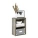 Furinno LUDER Boekenplank, 2-laags moderne boekenplank, open planken, boekenkast 9 x 16 x 21, voor woonkamer, slaapkamer, thuiskantoor, Frans eiken