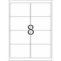 HERMA Premium - Papier - mat - permanent zelf-klevend - wit - 99.1 x 67.7 mm 200 etiket(ten) (25 vel(len) x 8 gelamineerde adresetiketten