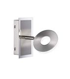 Fischer&Honsel Dent wandlamp, metaal, 6 W, nikkel