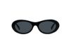 Stella McCartney Lunettes de Soleil Femme Noir Ovale Bleu 53mm