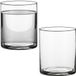 Mica Decorations Vase - 2x - cylinder - clear glass - D12 x H15 cm