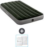 Intex Luchtbed - 1-Persoons - 99 x 191 x 25 cm - Groen