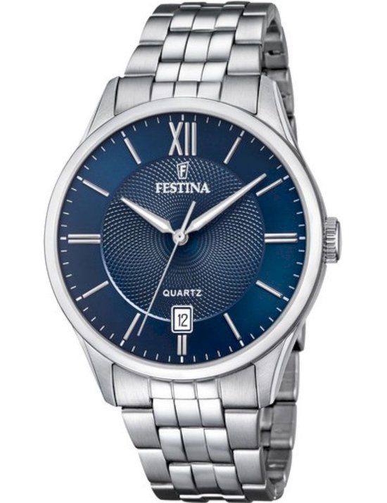 Festina F20425/2 Classics Polshorloge - Zilverkleurig - Ø 43mm