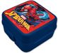 Marvel Spiderman broodtrommel/lunchbox voor kinderen - blauw - kunststof - 14 x 8 cm