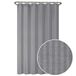 Zenna Home Ultimate Gestreept Waterdicht Stof/Weefsel Liner douchegordijn, 70" x 72", Grijs