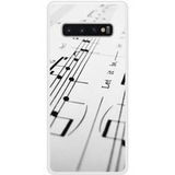 Samsung Bedrukt siliconen hoesje compatibel met Galaxy S10 Plus Muziekblad