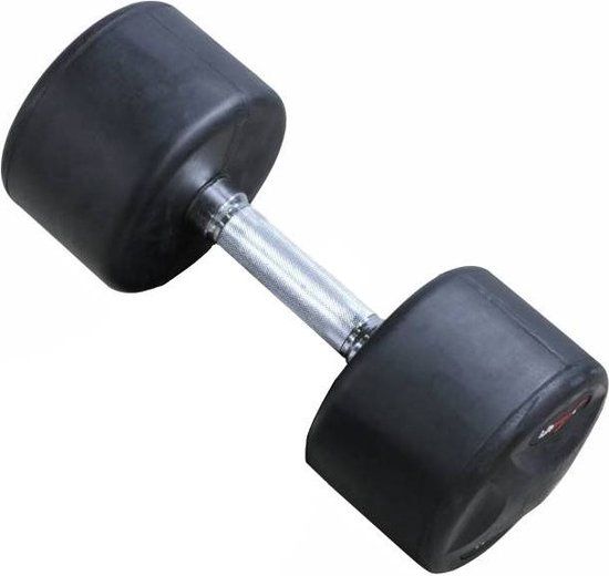 Lifemaxx FIXED DUMBBELL 12KG - Zwart - Rubber/IJzer