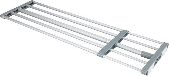 Wenko Verstelbare kast organizer - Grijs - 70 x 23 x 3 cm
