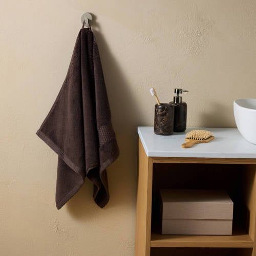 Studio LIVIT wellness handdoek donkerbruin (100x50 cm)