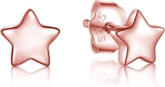 Cilla Jewels Cilla Silver dames oorknoppen 925 Zilver Stars Rose