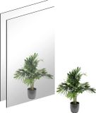 TSKDKIT Wan GmbH Wandspiegel Zelfklevende Glazen Spiegel HD Decoratieve Wandspiegel Frameloze Spiegel Groot voor Gastentoilet, Badkamer, Kleedkamer, Woonkamer, enz. (40 x 30 cm)
