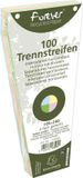 Exacompta 6x FOREVER® Pak van 100 trapezium tabstroken met perforatie 180g - 105x240mm - Geassorteerd - 13595E