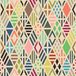 Homemania Vloerkleed met vierkante print, geometrisch motief, antislip, voor woonkamer, slaapkamer, meerkleurig, van polyester, katoen, 100 x 150 cm