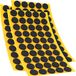 Adsamm ASP-25-SA-BL-16-50 150 x anti-slip pads van EPDM, zwart, Ø 16 mm