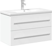 vidaXL Wastafelkast met ingebouwde wasbak wit