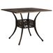 VidaXL Table de jardin Bronze 90x90x73 cm