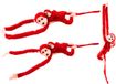 Lean Toys Mascot Peluche Singe avec Bébé Rouge 90 cm
