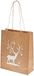 Mopec Kraftpapieren zakken, 20 x 25 cm, hert, wit, handgrepen en purinaa, Eén maat 6, 6 stuks