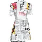 Desigual Robe Courte VEST_NEWSPAPER