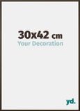 yd. Cadre photo 30x42 cm Aluminium Noyer Structure New York