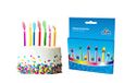 PartyCubee, 33288, bougies chauffe-plat, flamme colorée, multicolore