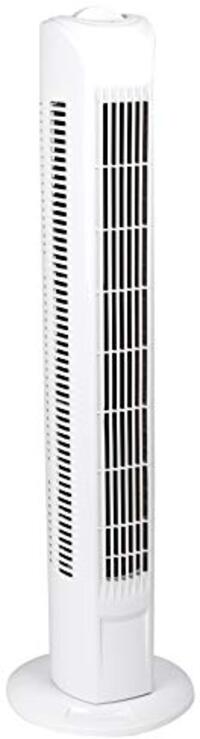 AMARE Torenventilator, 78 cm hoog, staande ventilator, oscillerend, luchtkoeler, 3 standen, kleur wit, 3500-1000-208