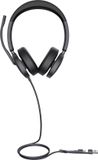 Yealink UH48 Dual Teams USB-C/A - Headset op oor - USB-C/A - ruisisolatie - zwart - gecertificeerd voor Microsoft Teams