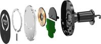 Celly Magsafe Wireless Charging - Voor iPhone 12> - Draadloos opladen - 360° Draaibaar - Ventilatierooster bevestiging