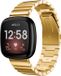 Strap-it Metalen smartwatch bandje - goud