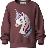 NAME IT NMFVENUS LS NREG SWEAT BRU Meisjes Sweater Maat 92 Bordeaux