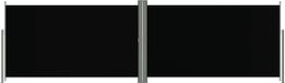 vidaXL - Windscherm - uittrekbaar - 180x600 cm - Zwart