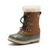 Sorel Yoot Pac Bottes de neige unisexes en nylon pour enfants, Velours Tan Stone Green, 32 EU