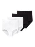 Schiesser Cotton Essentials heupbroek dames zwart/wit 2-pack
