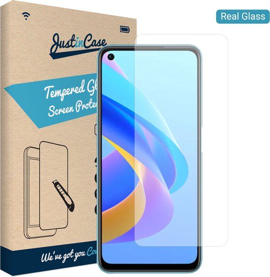 Just in Case Oppo A96 Tempered Glass - Transparant