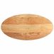 vidaXL Tafelblad 120x60x2 cm ovaal massief eikenhout lichtbruin