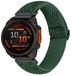 By Qubix Qubix - Elastische Solo Loop Nylon Bandje - 26mm Quickfit - Donkergroen - Geschikt voor Garmin Fenix 8 / 8 Pro - 51mm