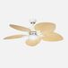 ABRILA Ventilador Dc Torcal 24w Blanco/haya 5aspas 6vel