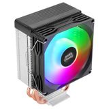 Mars Gaming MCPU-X3, CPU-koeler 190W TDP, 3x heatpipes, PWM FDB-Ventilator, FRGB-Verlichting, Compact Ontwerp SFF/Mini-ITX, Aluminium Vinnen, Pc-koeler met Intel- en AMD-Compatibiliteit, Zwart