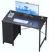 Bureau 80 cm de large avec 4 tiroirs, compact, blanc