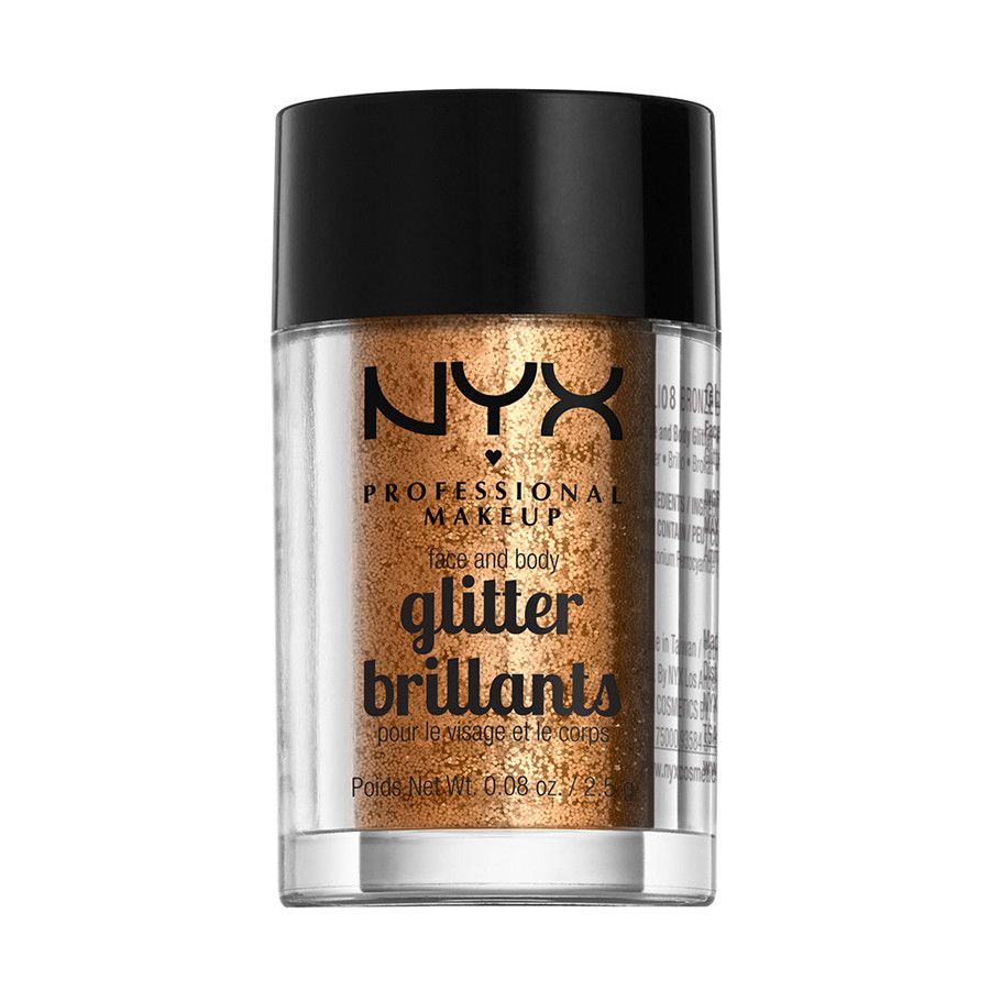 NYX Professional Makeup Face & Body Glitter - Bronze - 800897846800