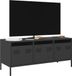 Maison Exclusive - meuble TV, noir, 101,5 x 39 x 43,5 cm, en acier laminé à froid