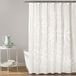 Lush Decor Rideau de douche en polyester, Blanc, 182,9 cm L x 182,9 cm H (Pack de 1)